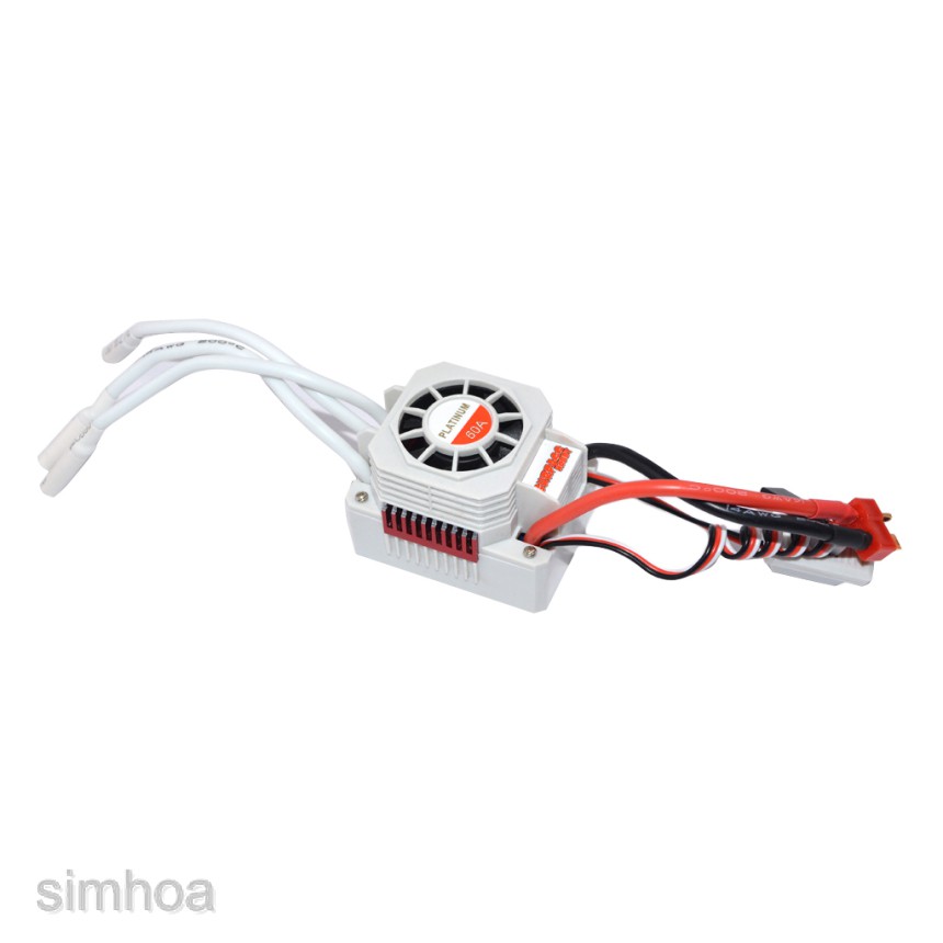 Newest Waterproof 60A Brushless ESC w/ 5.8V/3A BEC for 1/10 RC Car Truck