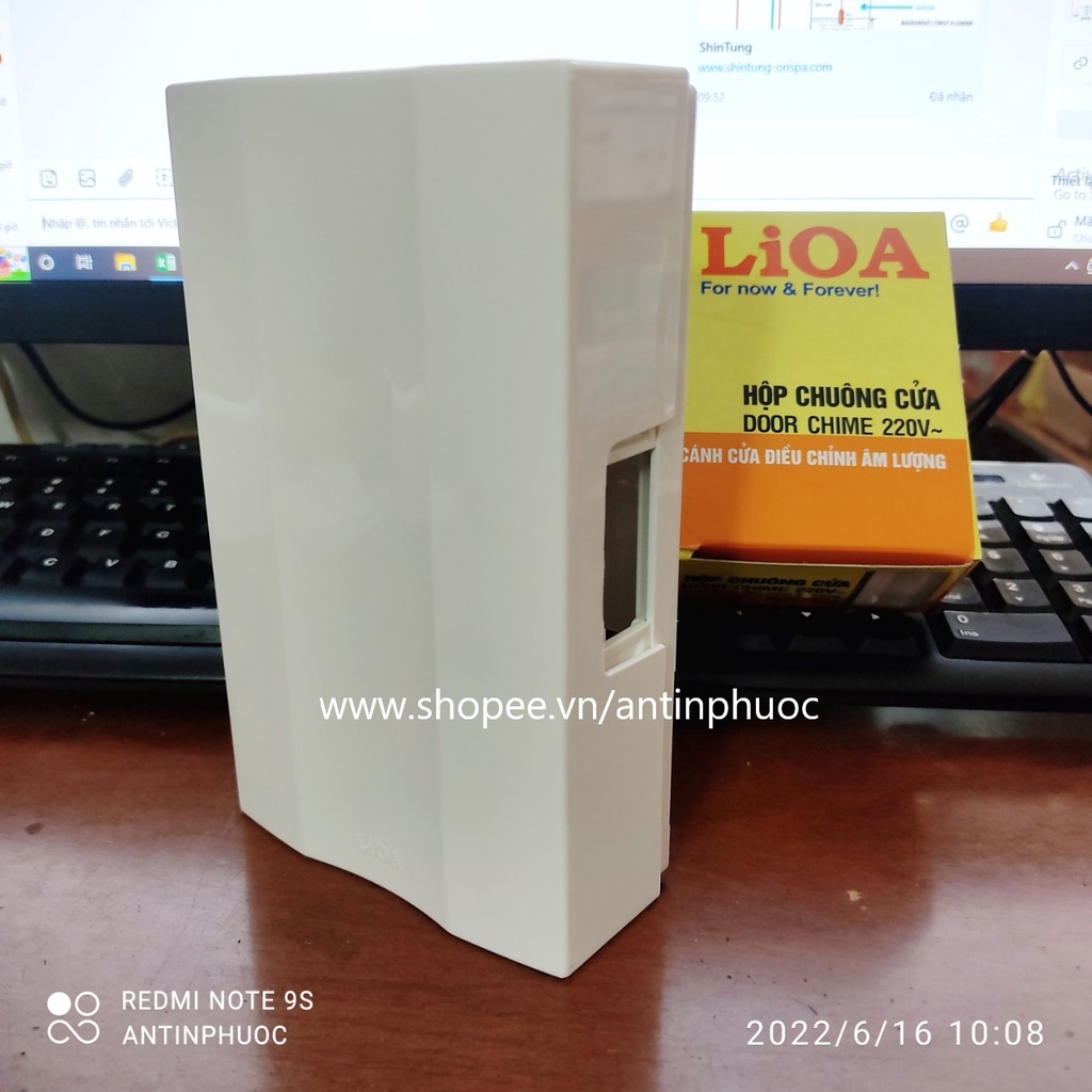 Nút nhấn chuông cửa LIOA - Chuông điện LIOA  - Chính hãng . Model mới cải tiến nút nhấn new 2020