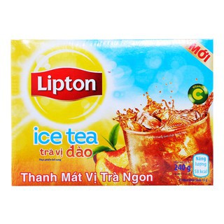 Trà Lipton Ice Tea Hòa Tan vI Đào (16 goi x 17gr)