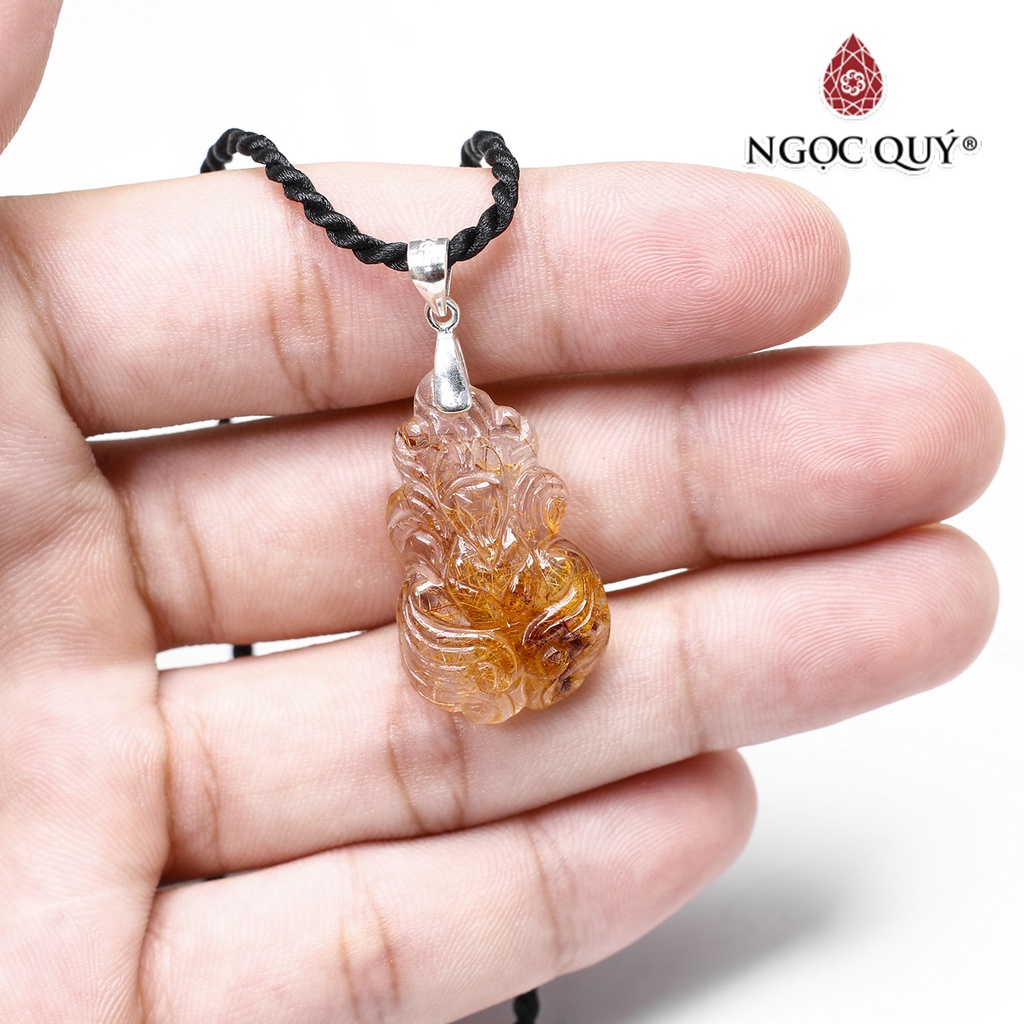 Mặt dây chuyền nữ hoàng hồ ly TA tóc đỏ cam - Ngọc Quý