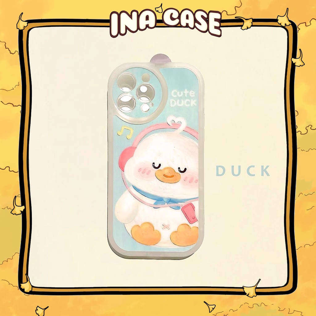 Ốp lưng iphone Cute Duck Màu Xanh 13promax/13pro/13/12promax/12pro/12/7plus/8plus/11/11promax/x/xs/xsmax/7/8 - Ina Case