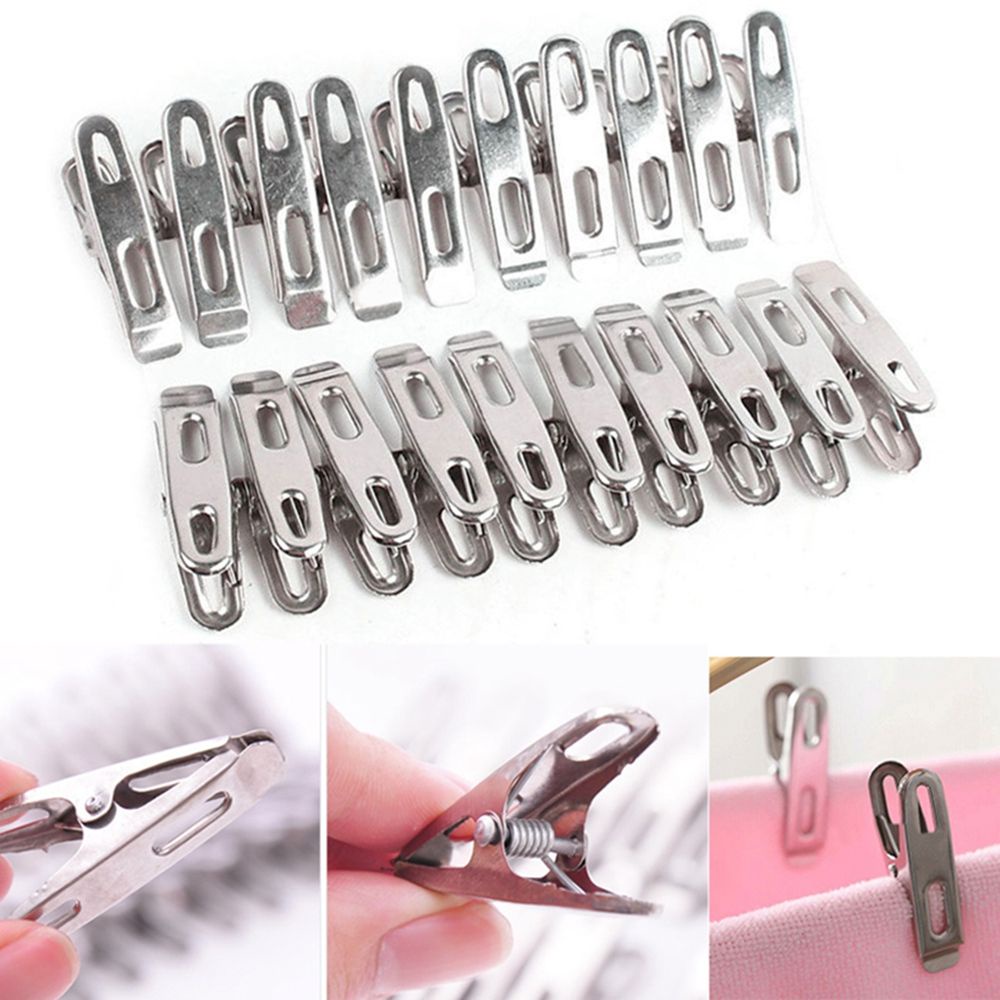 Kẹp quần áo mini bằng kim loại đa năng tiện dụng AVALENTINE