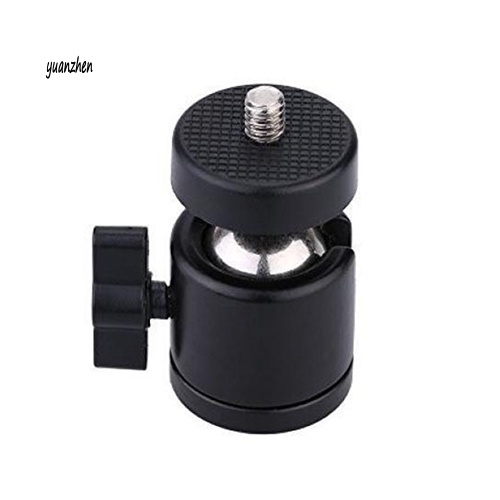 yzsxj_Black 1/4 360 Swivel Mini Ball Head Screw for Camera Tripod DSLR Ballhead Stand