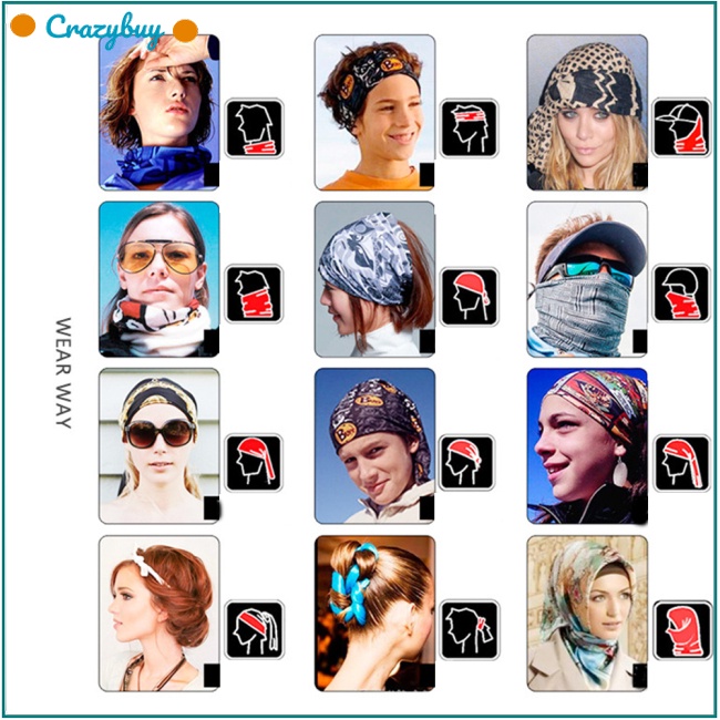 Cr Khăn Trùm Đầu Chống Nắng In Họa Tiết 3D Kỹ Thuật Số