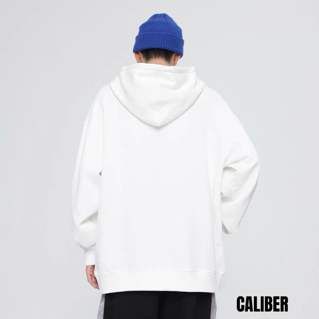 Áo Hoodie Nam Nữ Unisex CALIBER Chất Nỉ Bông Form Basic Phong Cách Hàn Quốc Màu Trẻ Trung