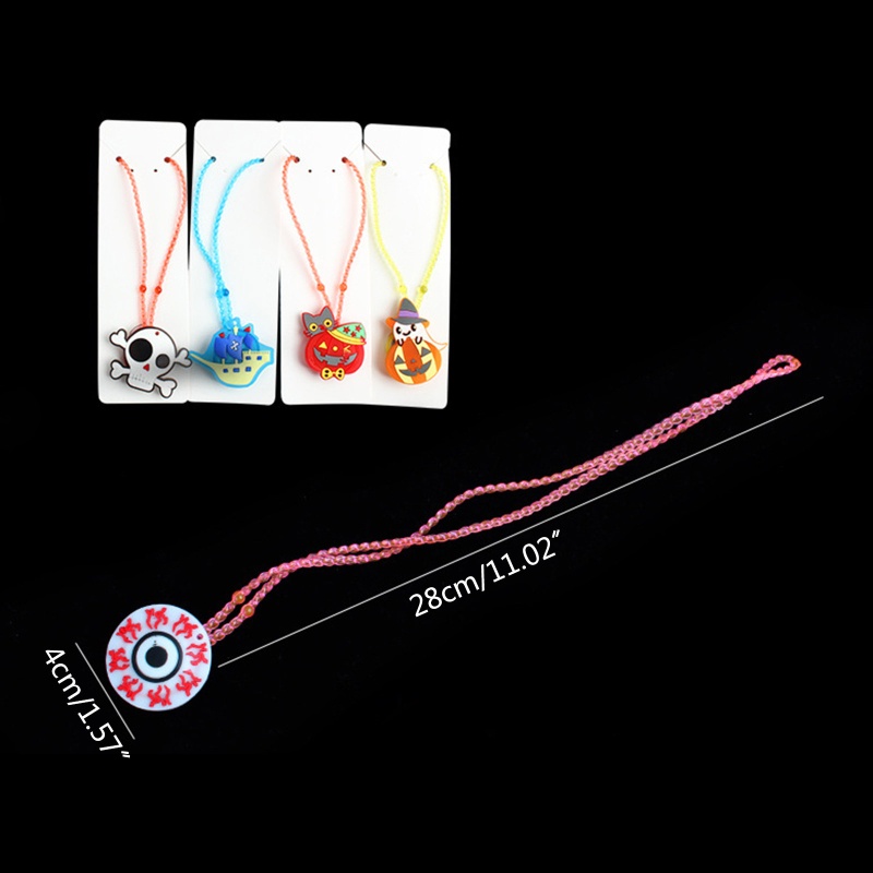 Vòng cổ Hình Bí Ngô Có Đèn Phát Sáng Dành Cho Trẻ Em