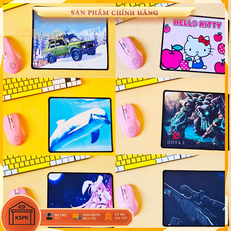 Tấm lót chuột tròn / vuông - mouse pad siêu cute
