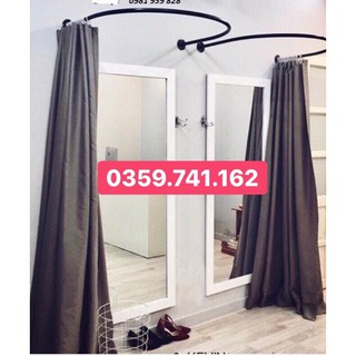 KHUNG THAY ĐỒ VÀ RÈM - PHÒNG THỬ ĐỒ CHO SHOP ( kèm vít nở )