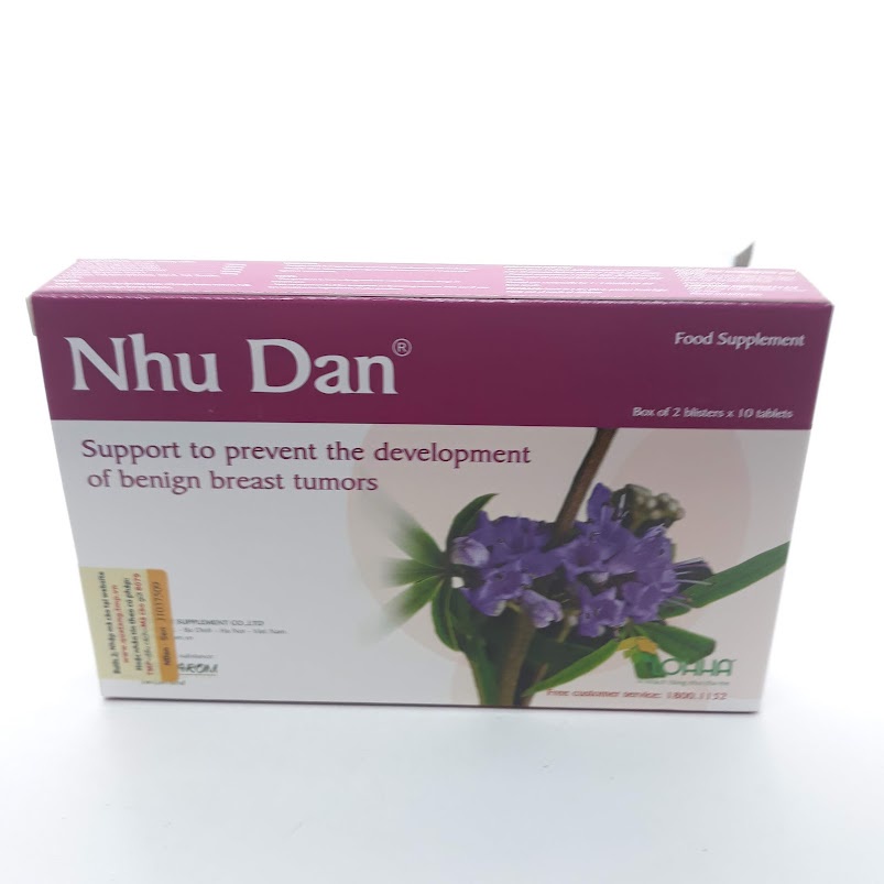 Viên uống Nhũ Đan dành cho người u xơ tuyến vú 20 viên