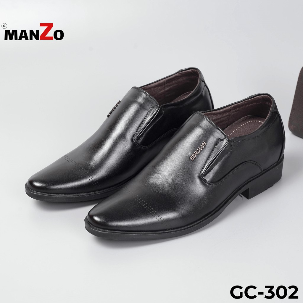 [Tăng chiều cao 6cm] Giày da nam cao cấp dành riêng cho dân công sở - Manzo GC302