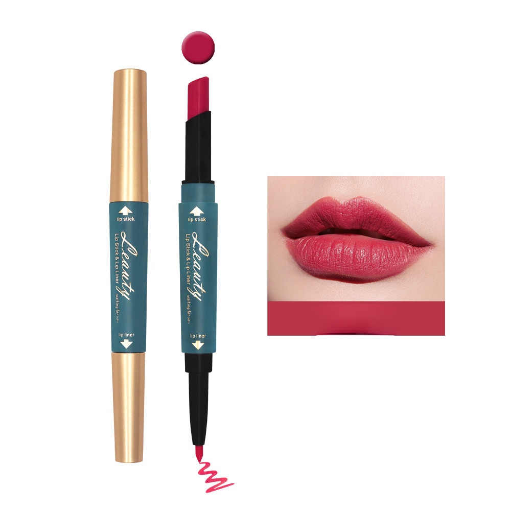 Son Môi Kiêm Bút Kẻ Viền Môi Handaiyan Thiết Kế Hai Đầu Chống Thấm Nước Lâu Trôi Với 6 Màu Lựa Chọn