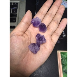 Đá Vụn mầm cụm Tím Thô  Không Lỗ Thanh Tẩy