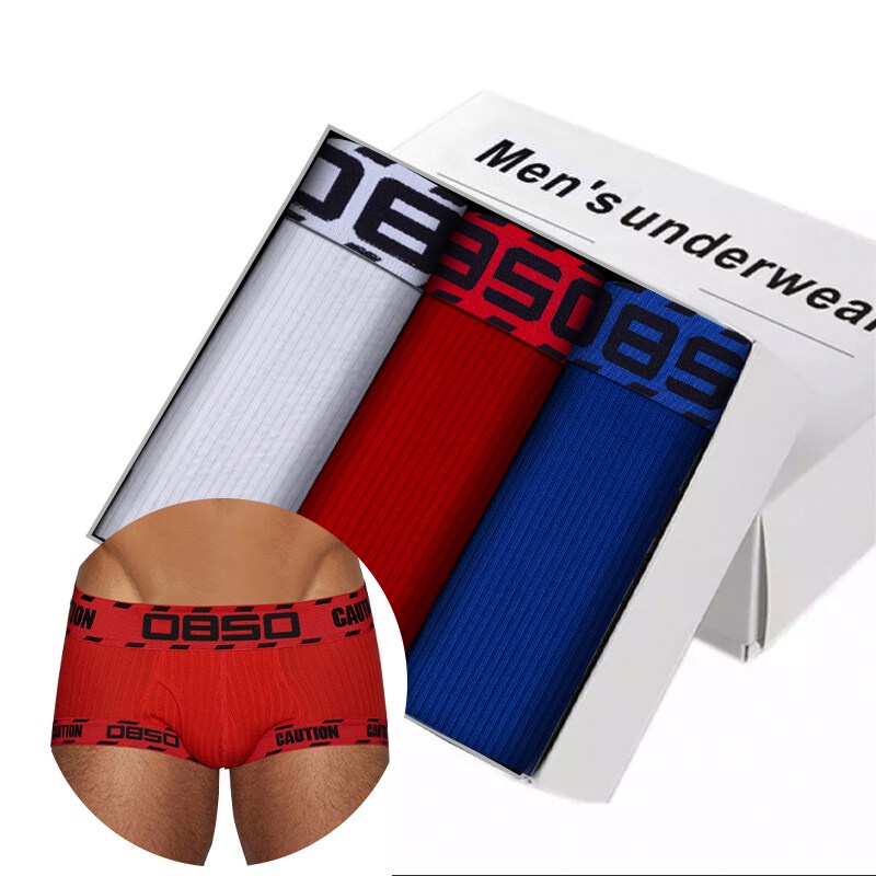 1 Quần Lót Boxer Cotton In Chữ BS3204 Cho Nam