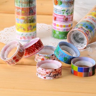 Băng dính washi tape nhiều họa tiết
