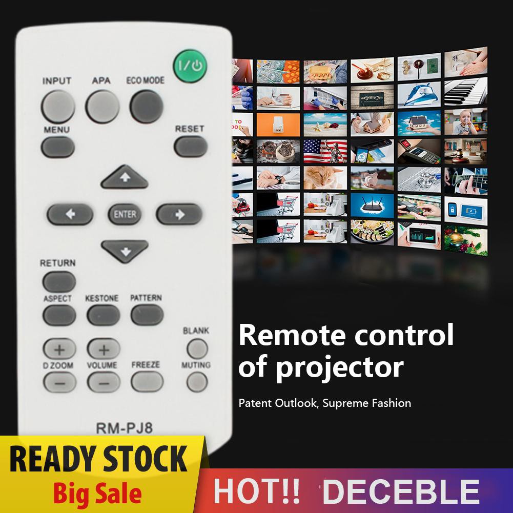 Deceble RM-PJ8 Projector Remote Control for Sony RM-PJ5/PJ6/PJ10 Wireless Switch