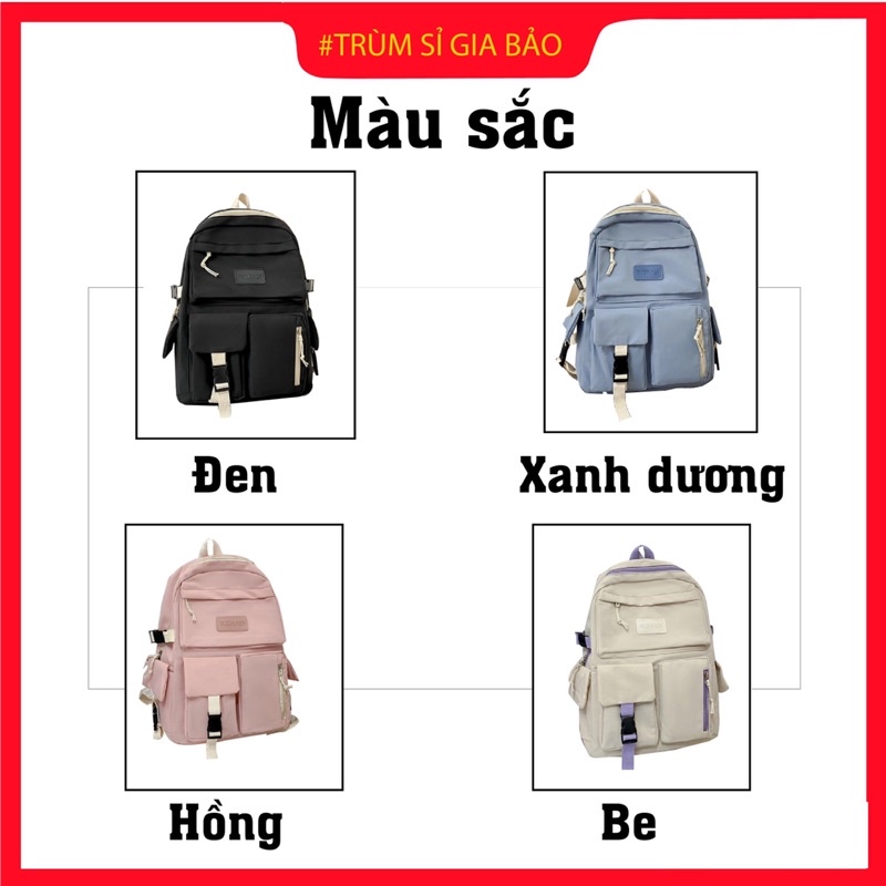 Balo nữ đi học ulzzang thời trang Hàn Quốc , túi xách nữ đẹp hàng cao cấp , cặp sách học sinh sinh viên dễ thương