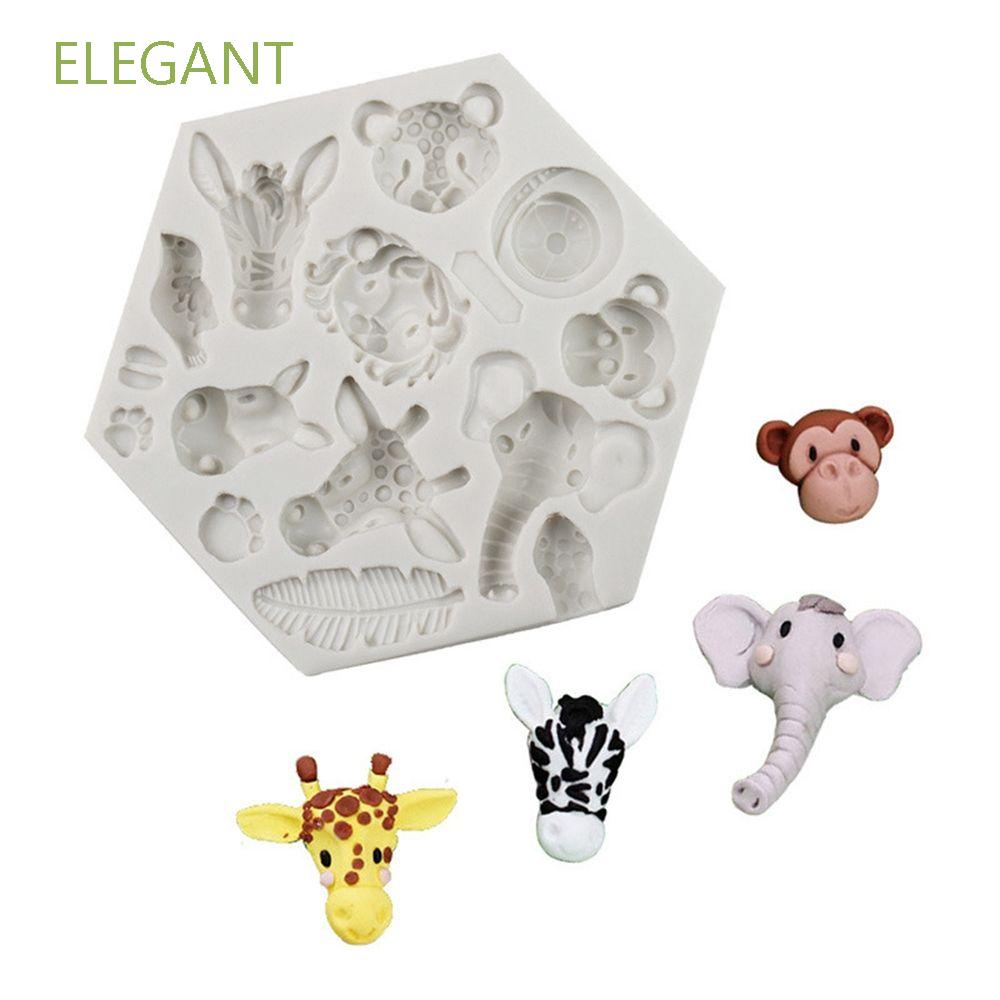 Khuôn Silicone Tạo Hình Làm Bánh Kẹo Hình Động Vật 3D DIY