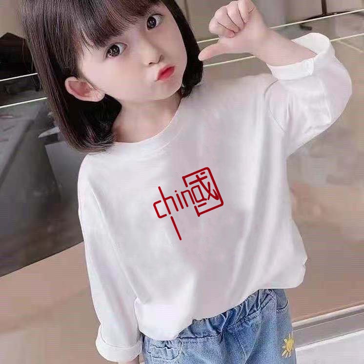 Áo Thun Cotton Tay Dài Phong Cách Mới Dành Cho Bé Gái 2022