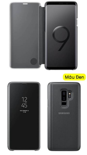 Samsung clear view standing cover for S9+ màu Đen 98%