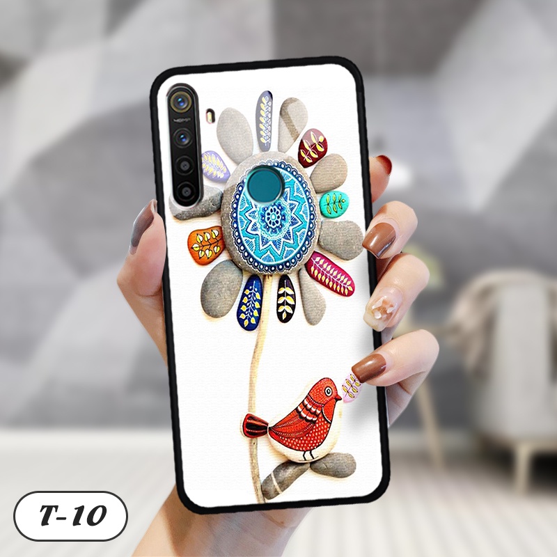Ốp cường lực kính in 3D cho Realme 5/ 5S/ 5I