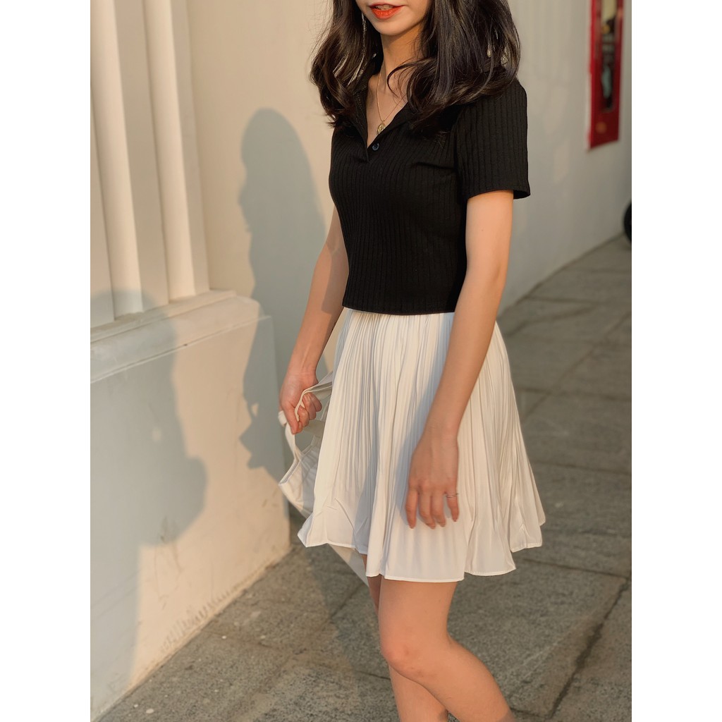 Chân vây xếp li cạp chun 1025 SK87 1994closet | BigBuy360 - bigbuy360.vn