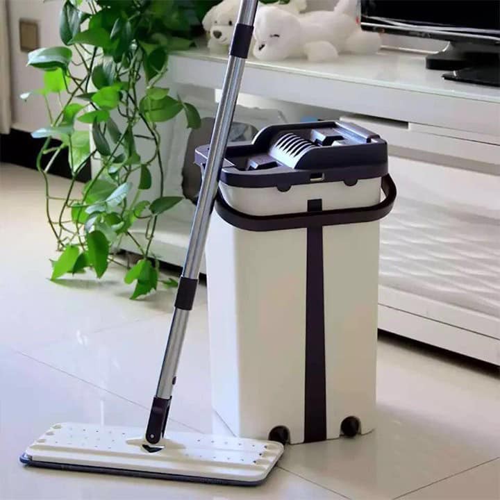 Bộ cây lau nhà 360 độ tự động thông minh vắt và làm sạch hàng siêu đẹp