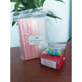 túi zipper số 3 kt 7x10cm