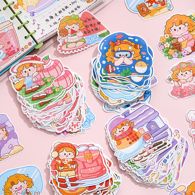 Set 90 Giấy Ghi Chú Họa Tiết Hoạt Hình Đáng Yêu