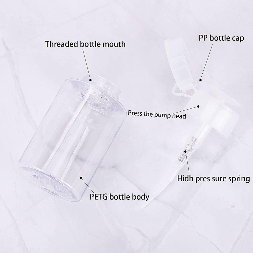 Chai Rỗng Dạng Bơm 100 / 120 / 150ml Đựng Dung Dịch Mỹ Phẩm Tiện Dụng