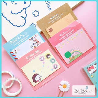 Giấy ghi chú in hình siêu đáng yêu, Giấy note dễ thương BeBie - BP040