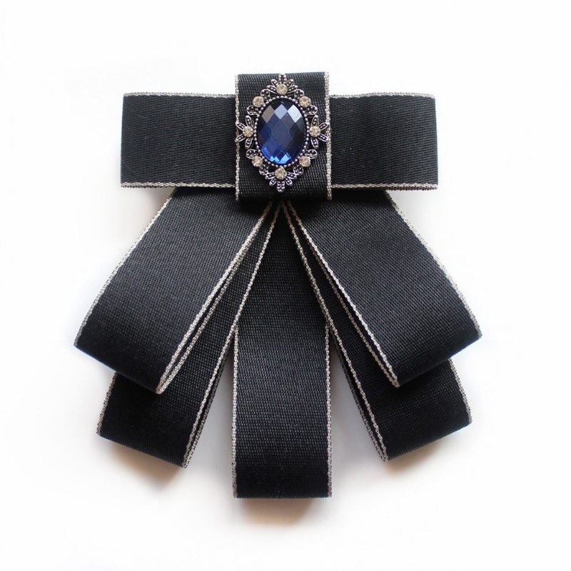 Ghim Cài Áo Hình Nơ Đính Đá Pha Lê Thời Trang Có Thể Điều Chỉnh