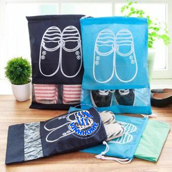 Túi Vải Đựng Giày Dép Dây Rút Chống Bẩn Size Lớn Với Họa Tiết Thiết Kế Đẹp
