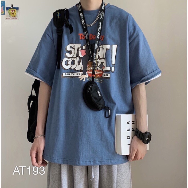 Áo Thun Nam Nữ VN CLO in hình chuột - AT193