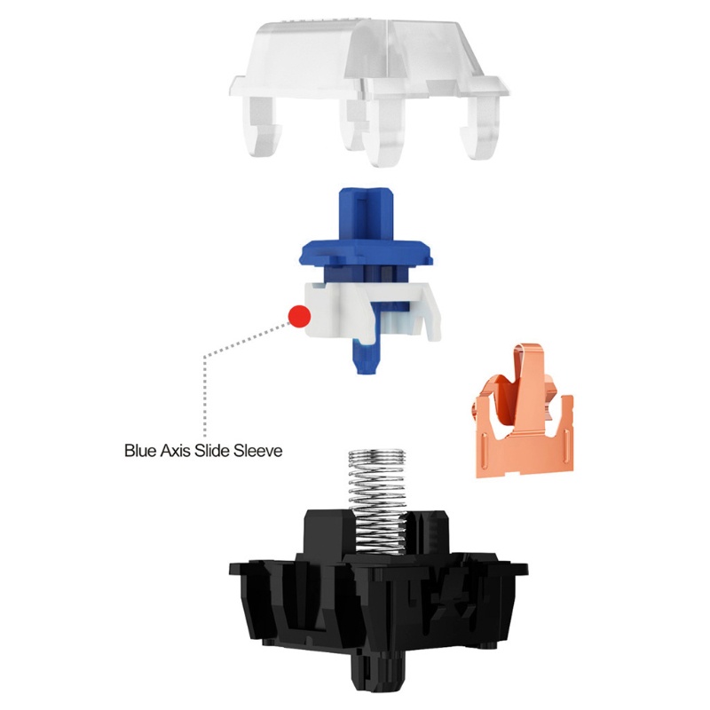 Công Tắc Quang Học Weizz Thay Thế Màu Bạc / Vàng / Đỏ / Nâu Dành Cho Gateron Optical Switch SK61 SK64 S
