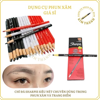 CHÌ ĐÁ SHARPIE SIÊU NÉT CHUYÊN DÙNG TRONG PHUN XĂM VÀ TRANG ĐIỂM , Vẽ Sợi Điêu Khắc Siêu Cứng, Siêu Nét