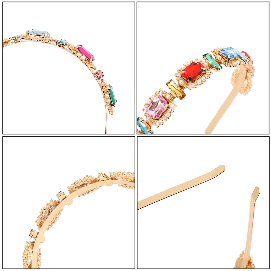 Băng Đô Cài Tóc Đính Đá Và Ngọc Trai Nhân Tạo Xinh Xắn Cho Nữ