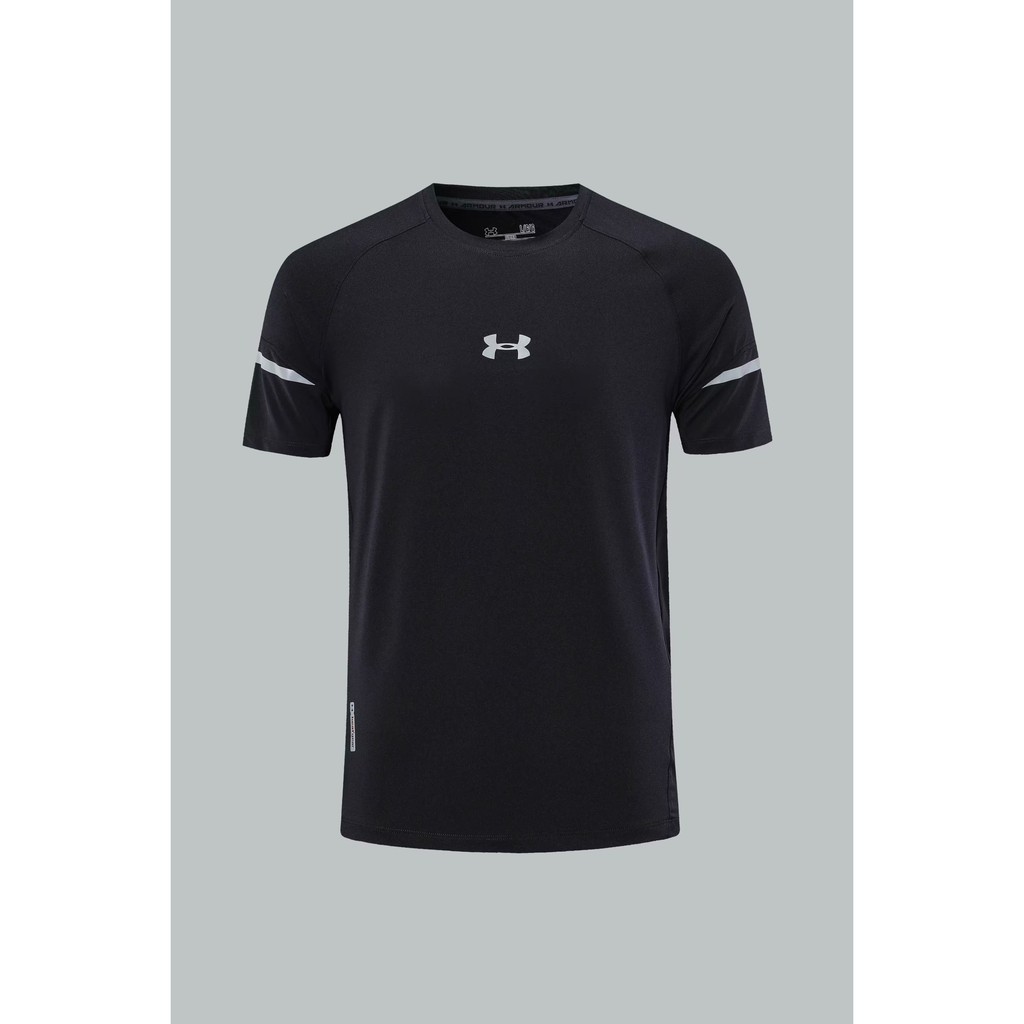 Under Armour Thể dục tay áo ngắn Áo sơ mi ngắn tay nam Được bọc Áo khoác tay áo thể thao khô nhanh