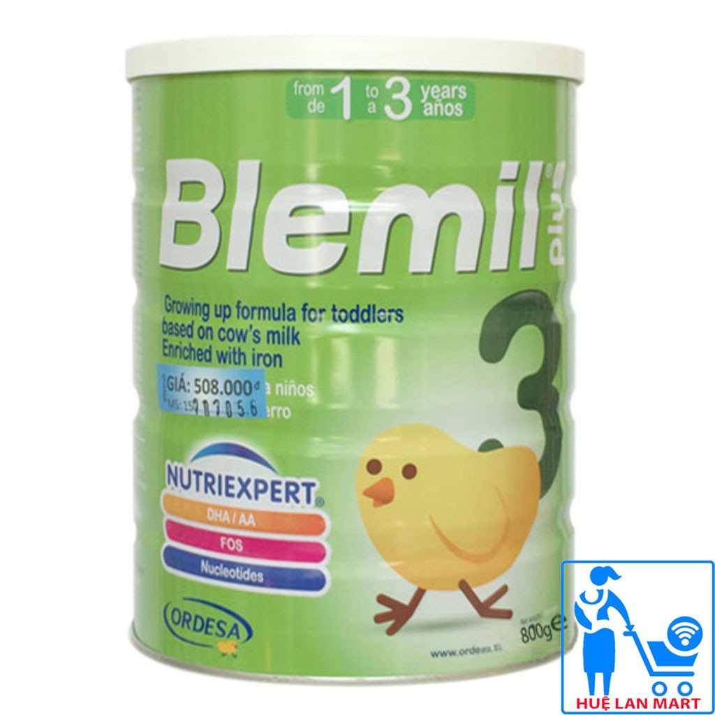 [CHÍNH HÃNG] Sữa Bột Blemil Plus 3 - Hộp 800g