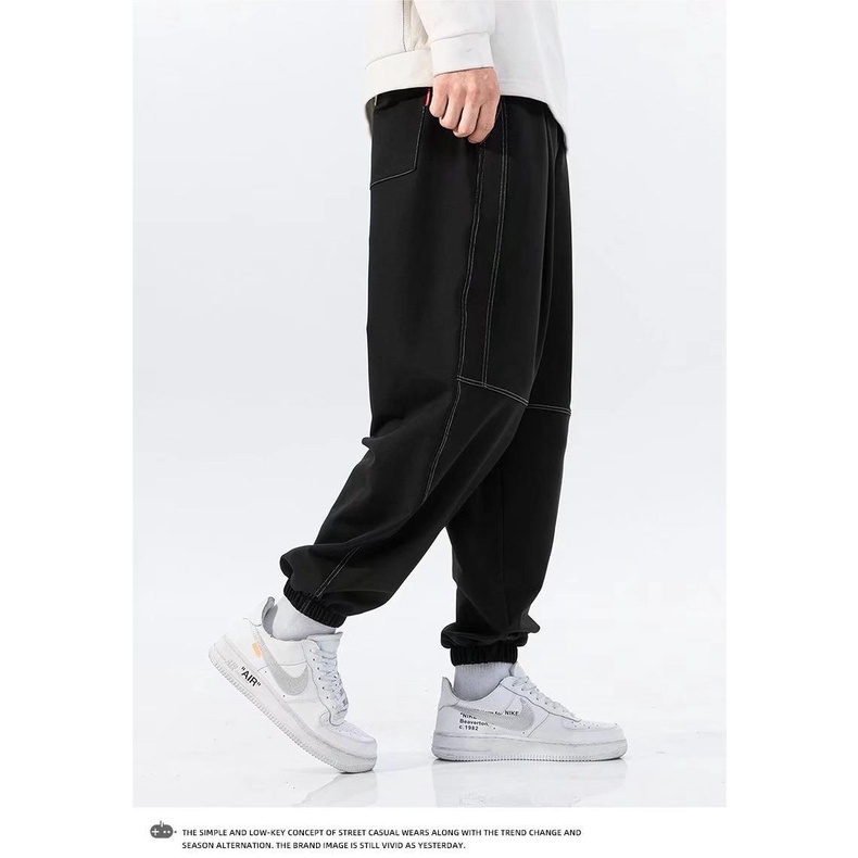 Quần Thể Thao Ống Rộng Lưng Thun size Lớn M-8XL unisex