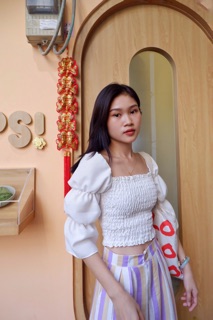 Áo Croptop tay phồng