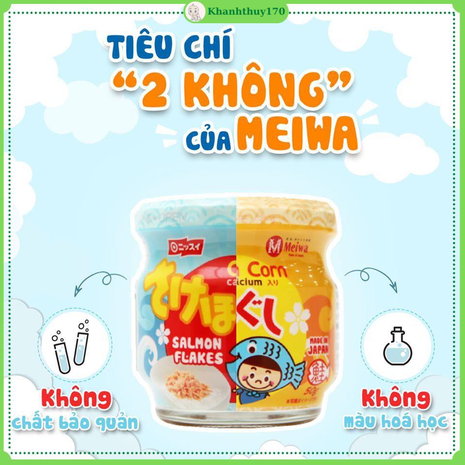 Ruốc cá hồi Meiwa lọ 50g