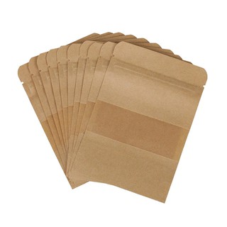 Phonglan- 1kg túi zip/zipper giấy đáy đứng kraft có cửa sổ tràn - Hà Nội