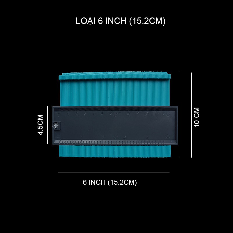 Thước đo góc cạnh thông minh, đo được các hình dáng phức tạp