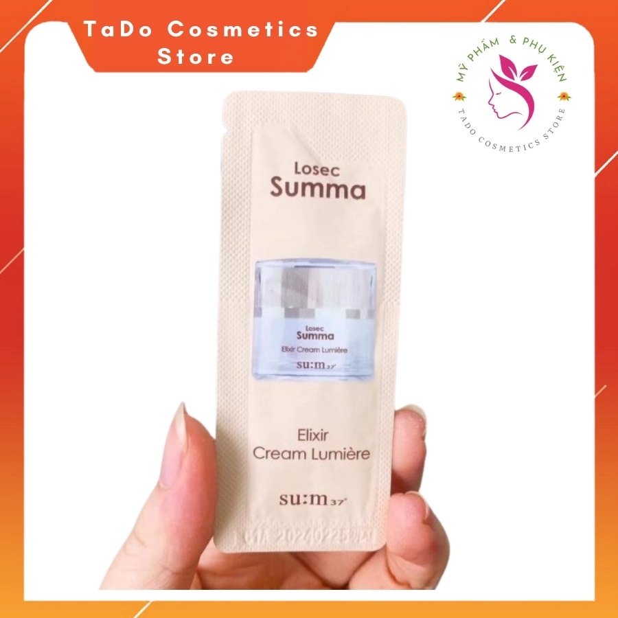 Kem dưỡng trắng da mờ nám Sum losec summa elixir cream gói 1ml - kem dưỡng da mặt không bết dính - Tado Cosmetics Store