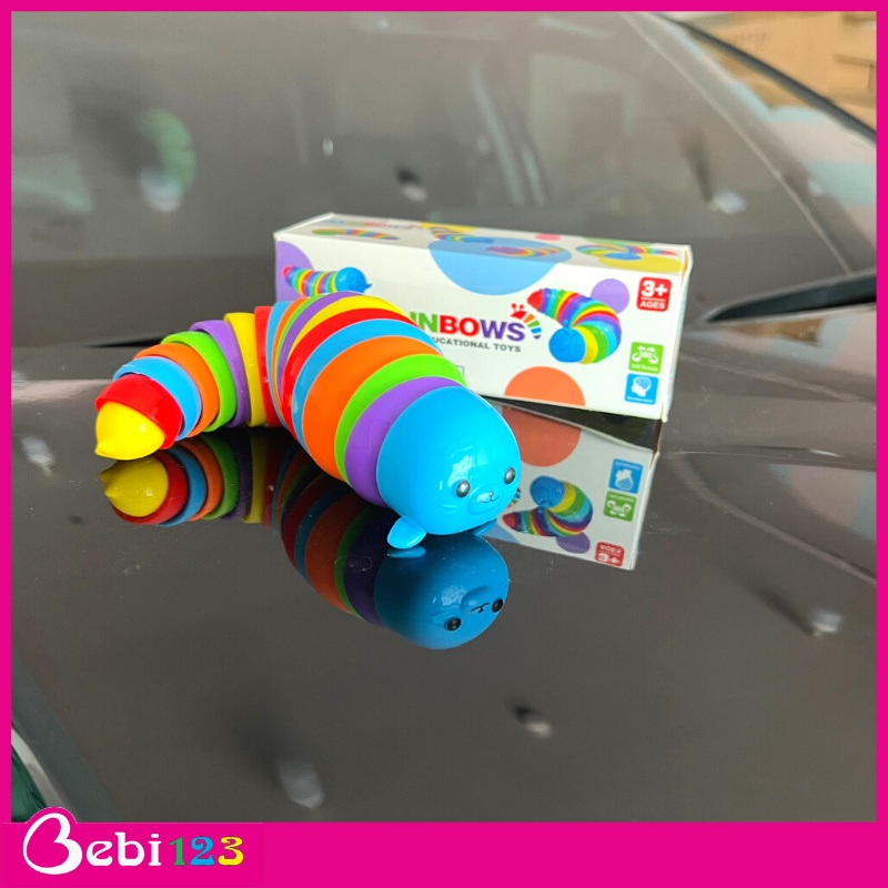 Đồ chơi giải trí vui nhộn chú sâu bướm 3D Cầu Vồng Cute