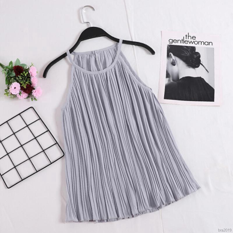 Áo Chiffon Nữ Không Tay Màu Trơn | BigBuy360 - bigbuy360.vn