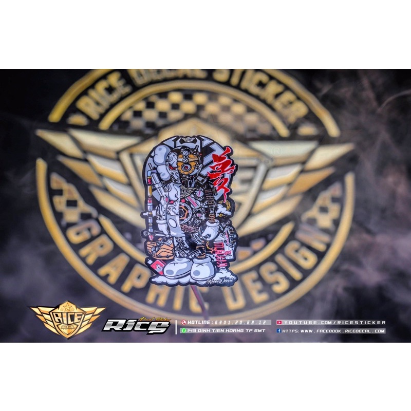 Tem Sticker Rice phiên bản độc lạ 🚦