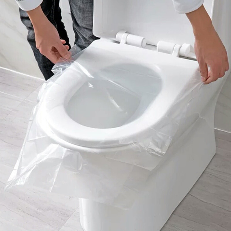 Túi 6-50 tấm lót bệ ngồi bồn cầu an toàn di động chống thấm nước cho hoạt động ngoài trời