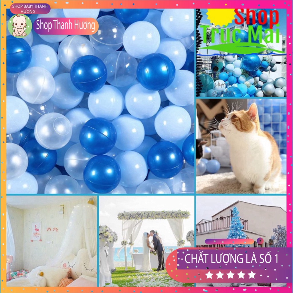 100 bóng nhựa loại đẹp CÓ VIDEO SIÊU CĂNG Banh khu vui chơi an toàn cho trẻ màu pastel