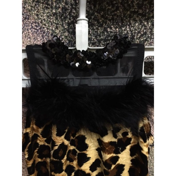 Bộ suit da báo lông nhung cho bé